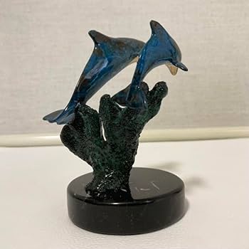 rip caswell ブロンズ　置物　オブジェ　MADE IN USA 魚 Amazon.co.jp: ラッセン ブロンズ像 オーナメント イルカ